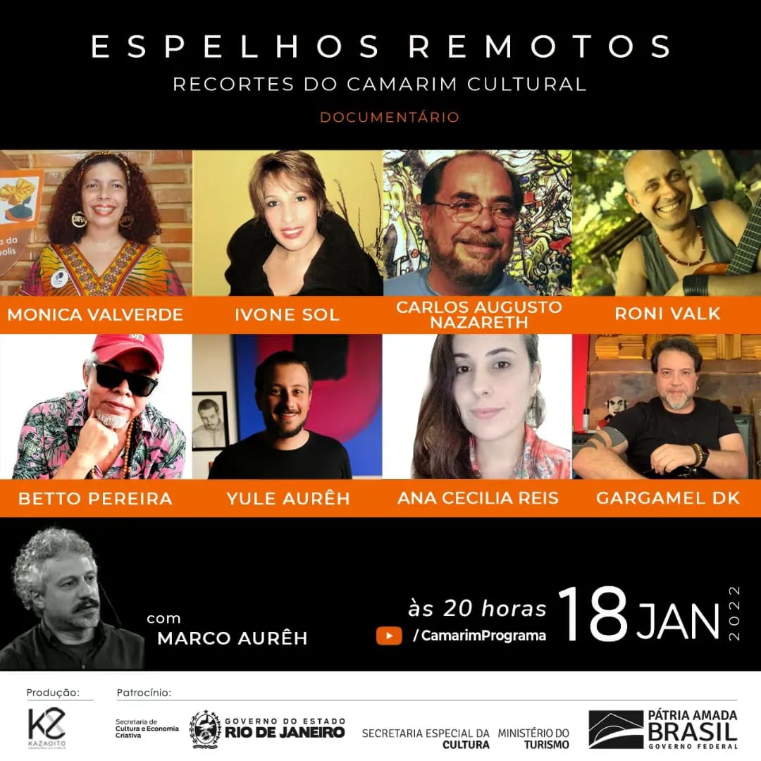 “Espelhos Remotos”, recortes do programa Camarim Cultural estreia hoje no youtube