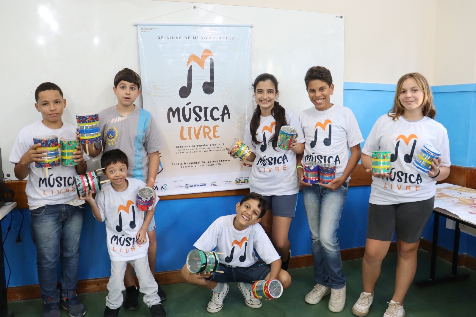 Projeto Música Livre realiza Mostra de encerramento em escola de Secretário, localidade de Petrópolis