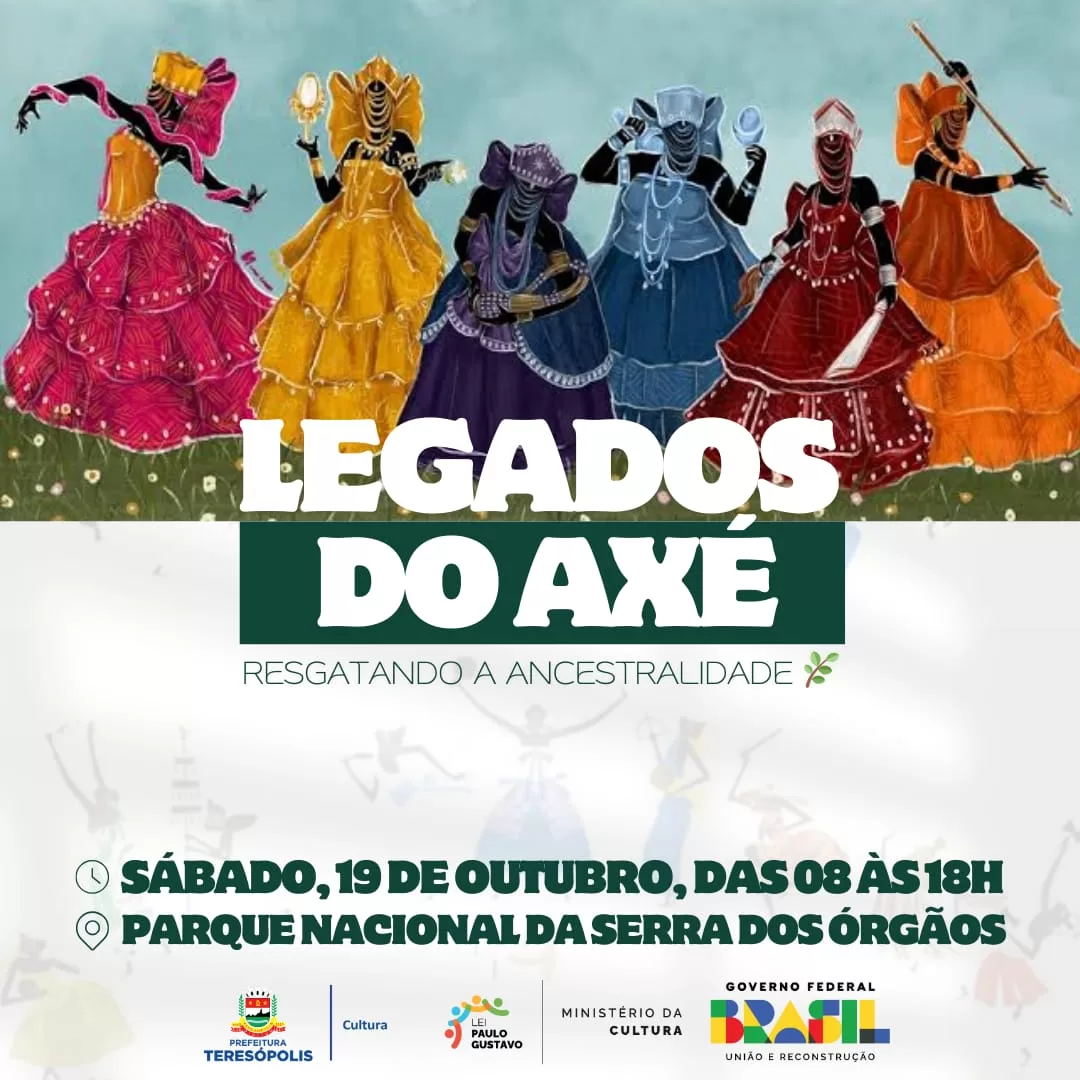 ‘Legados do Axé’: evento em resgate da ancestralidade movimenta o Parque Nacional da Serra dos Órgãos neste sábado(19), em Teresópolis